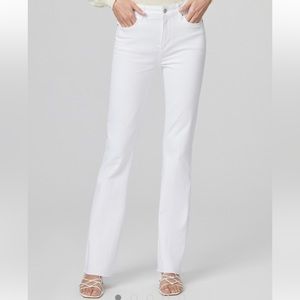 Paige Denim High Rise Laurel Canyon 32" Crisp White